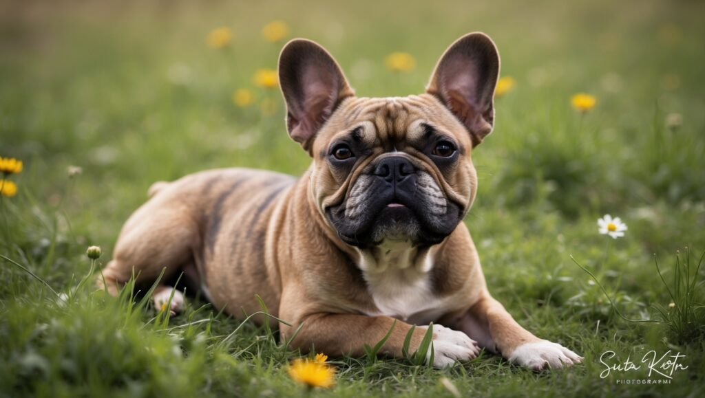 French Bulldog with bat ears French bulldog with bat ears