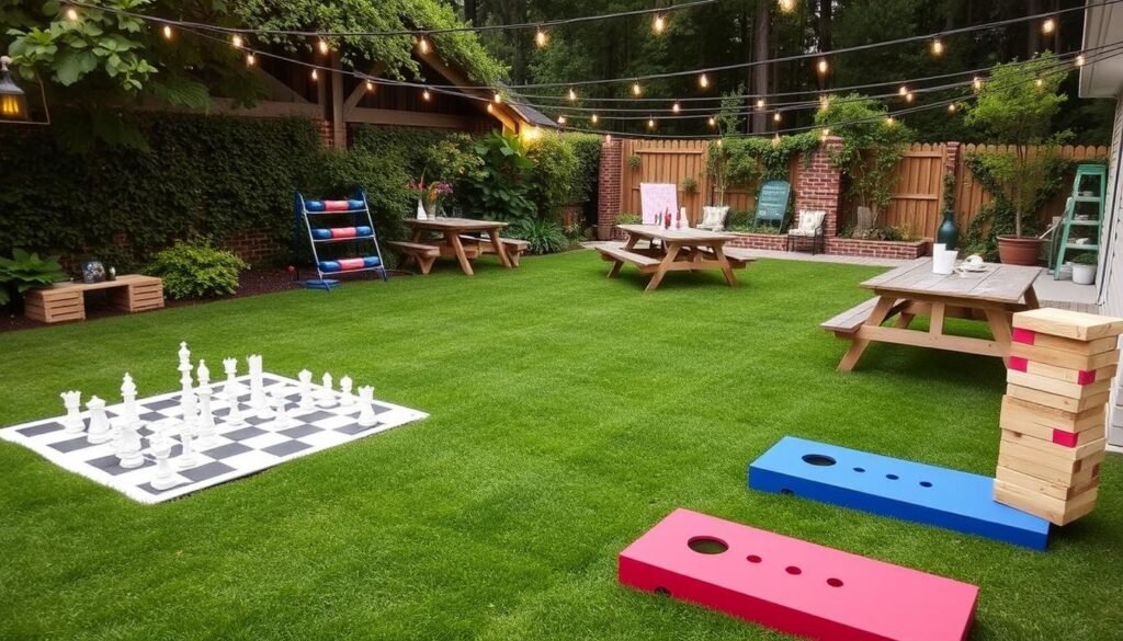 backyard games area