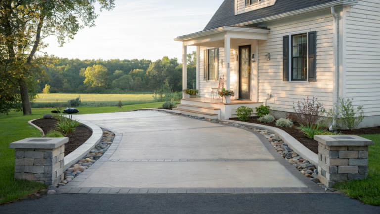 Driveway landscaping