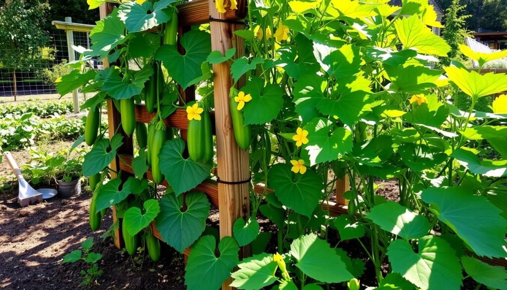 growing cucumbers