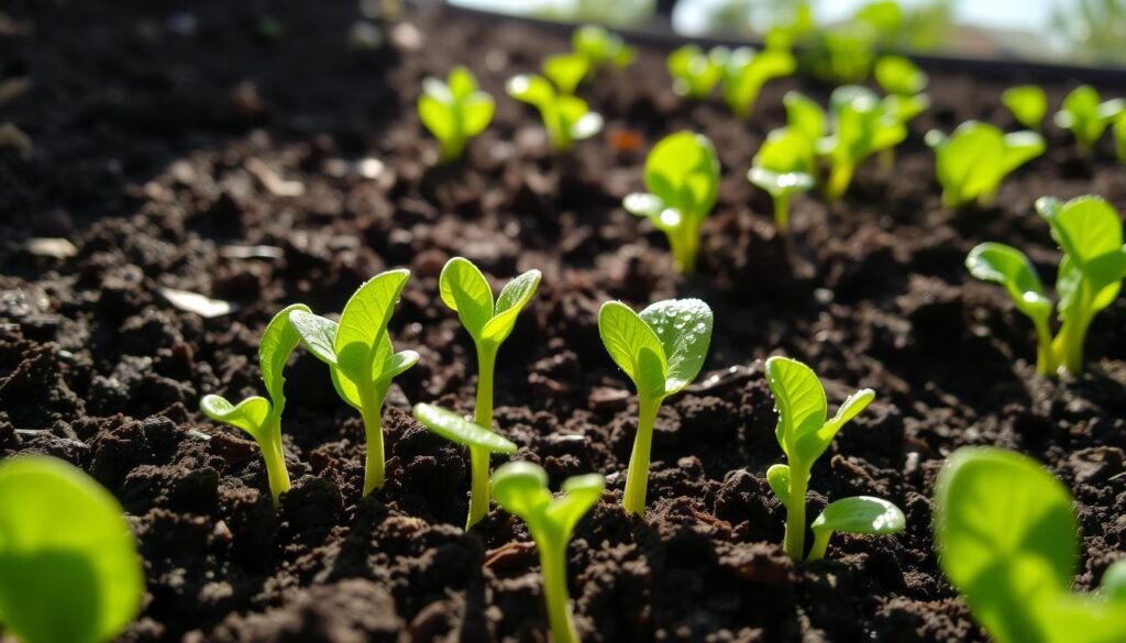 growing lettuce