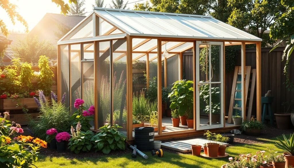 setting up a greenhouse