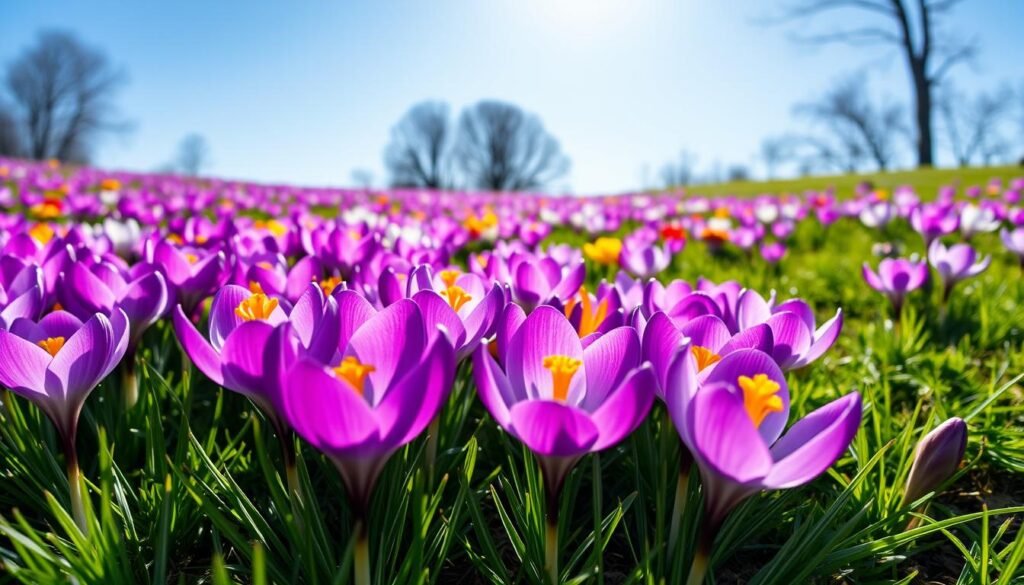 early spring blooming