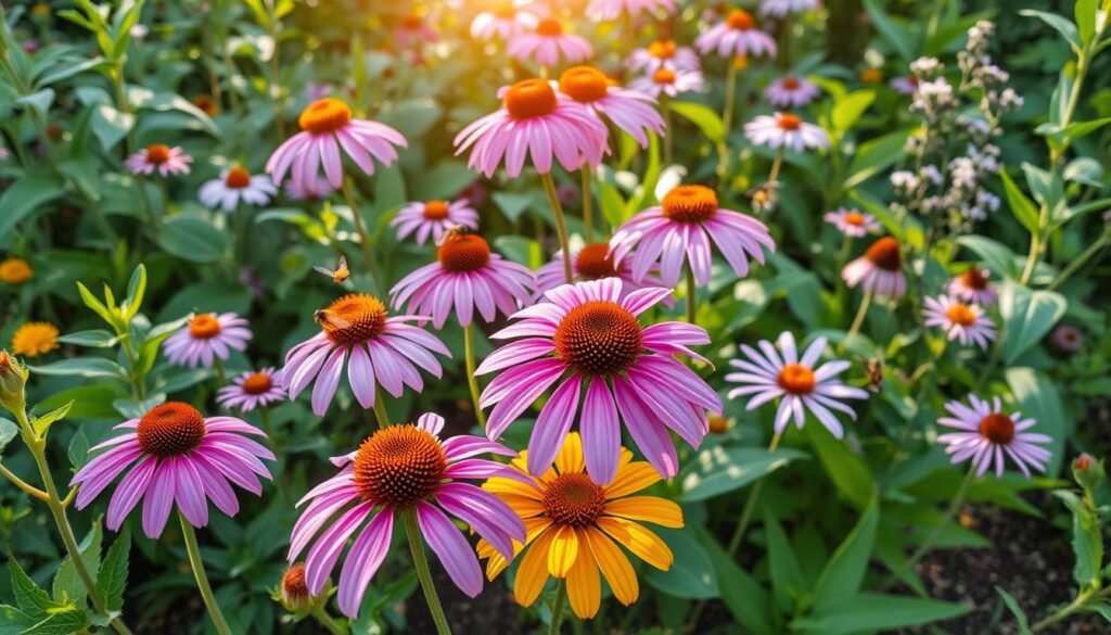 echinacea flower wellness garden