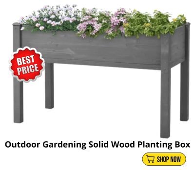 Wooden planting box